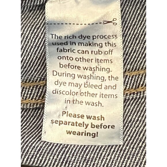 Time And Tru Dark Wash Jeans Slit Front Sz 18 Regular High Rise - Picture 10 of 11